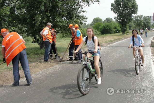 Скандальный асфальт. На киевских велодорожках увидели отмывание денег