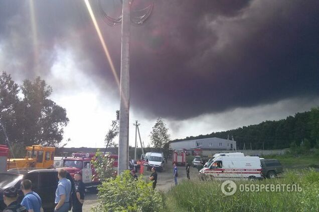 Милиция озвучила число пострадавших в результате пожара на нефтебазе в Василькове