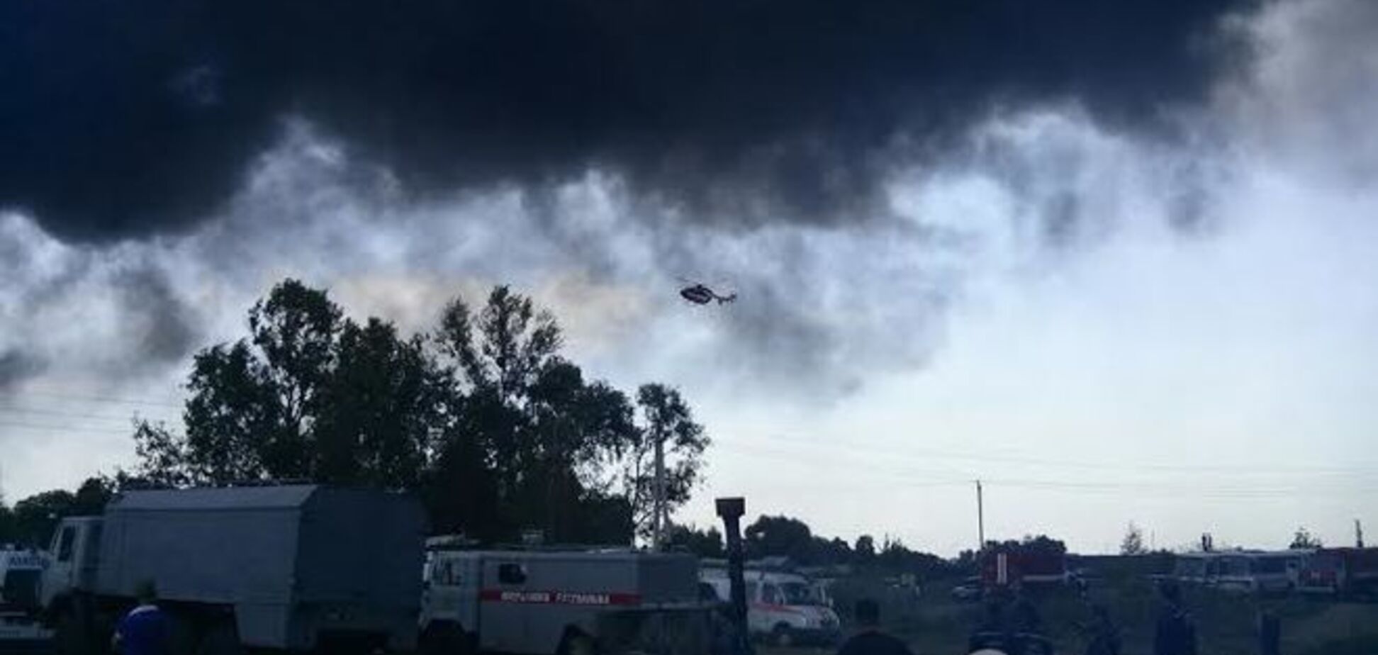 В ГСЧС рассказали, когда потушат пожар на нефтебазе в Василькове