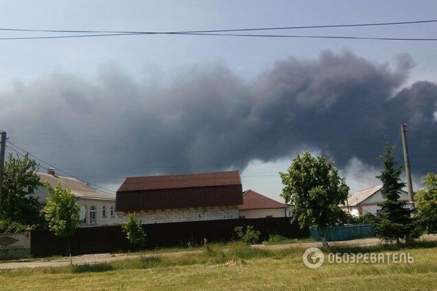 Пожар в Василькове: опубликовано видео с высоты птичьего полета