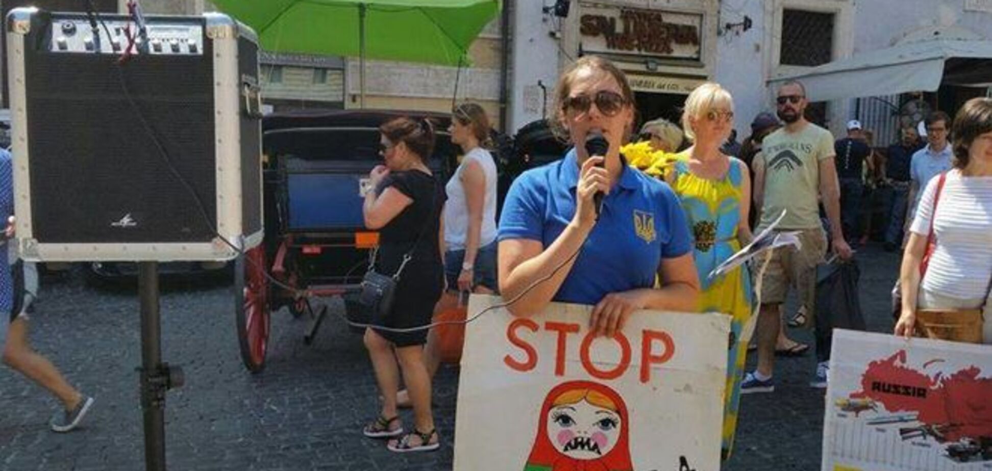 У Римі заарештували сім'ю російських туристів, які обматюкали українців