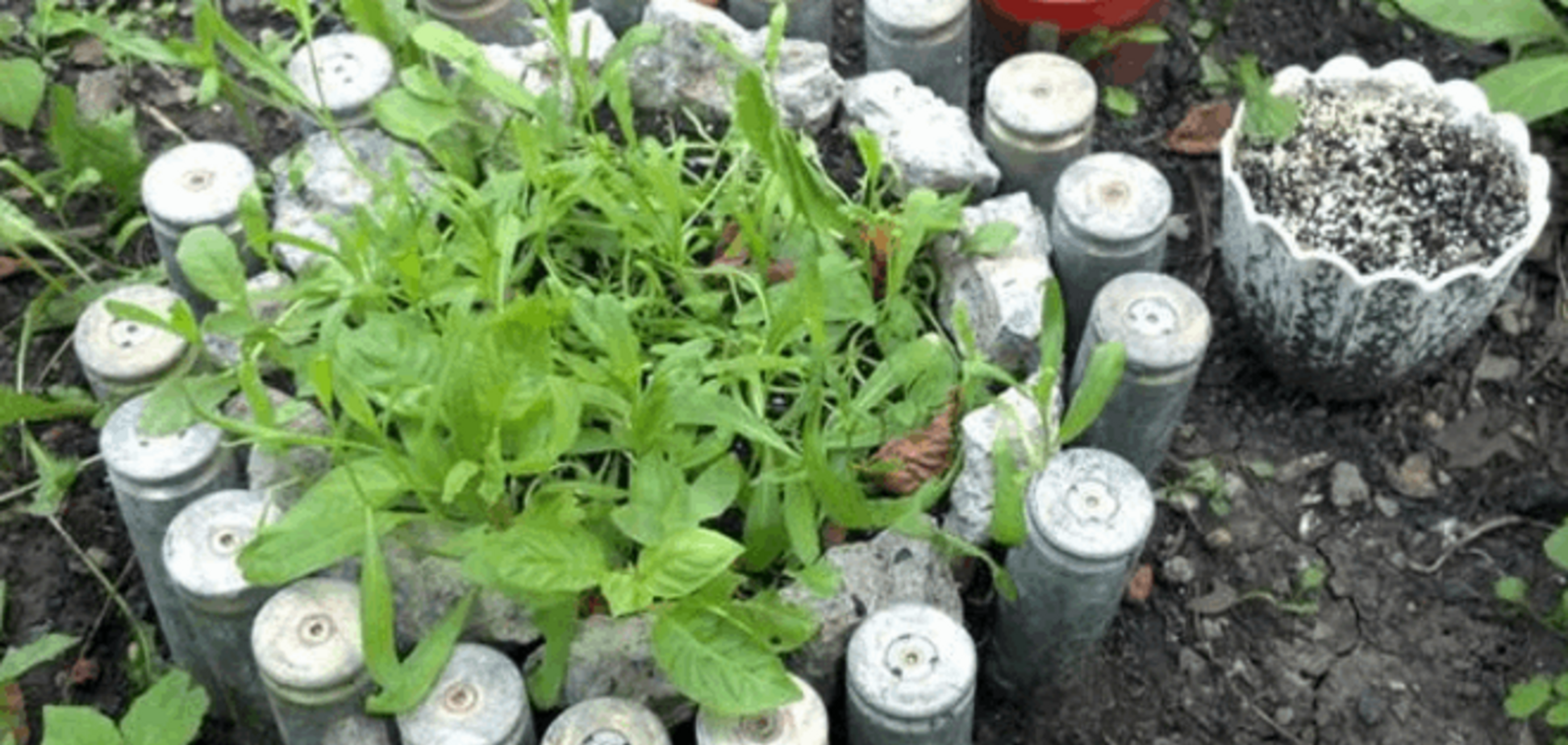 Не пропадать же 'добру'. Суровые жители Донбасса используют гильзы в быту: фотофакт