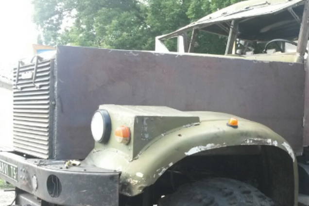 Для бійців АТО приготували КрАЗ Із броньованою кабіною: фотофакт