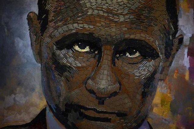 Художница показала 'лицо войны' на Донбассе из гильз: фотофакт