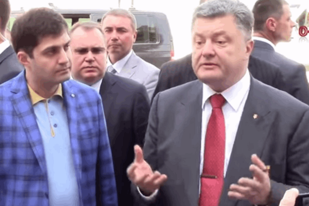 Порошенко несподівано вийшов до мітингувальників проти керівництва ГПУ: відеофакт