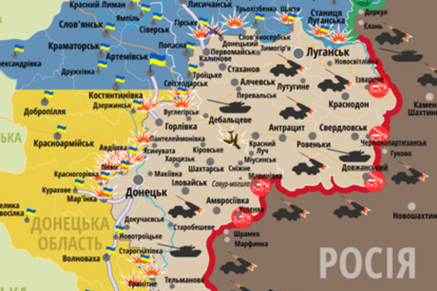 Военные понесли потери на всех направлениях: карта АТО