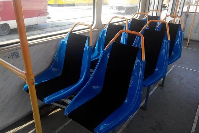 'Киевпасстранс' показал обновленные сидения в трамваях: опубликованы фото