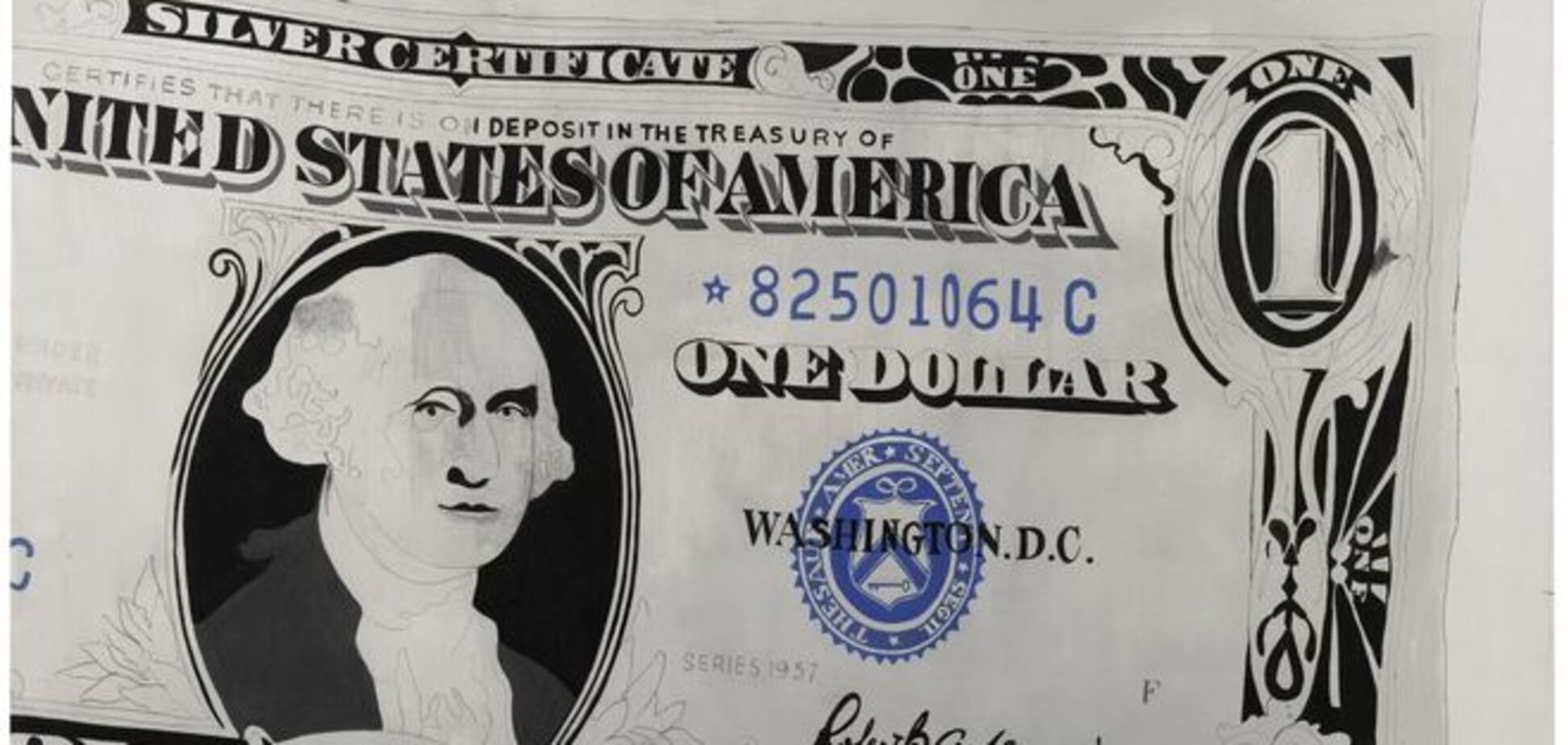 'Один доллар' Уорхола ушел с молотка за $32,6 млн. Опубликовано фото картины