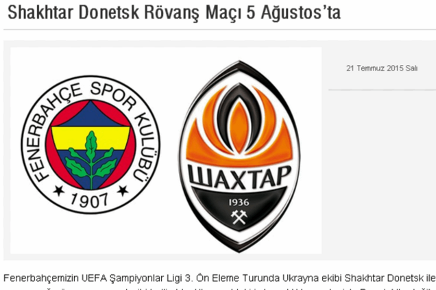 Турки перенесли львовский матч 'Шахтера' в Лиге чемпионов