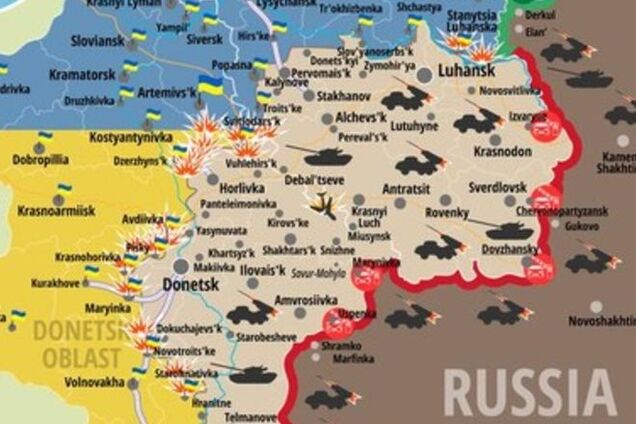 Терористи зосередилися на Донецькому напрямку: карта АТО - 21 липня 2015