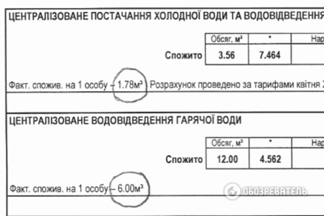 Киевлян обязывают платить за лишнюю воду: фотофакт