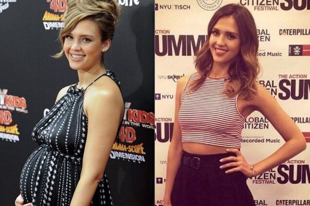 15 голливудских красавиц до родов и после