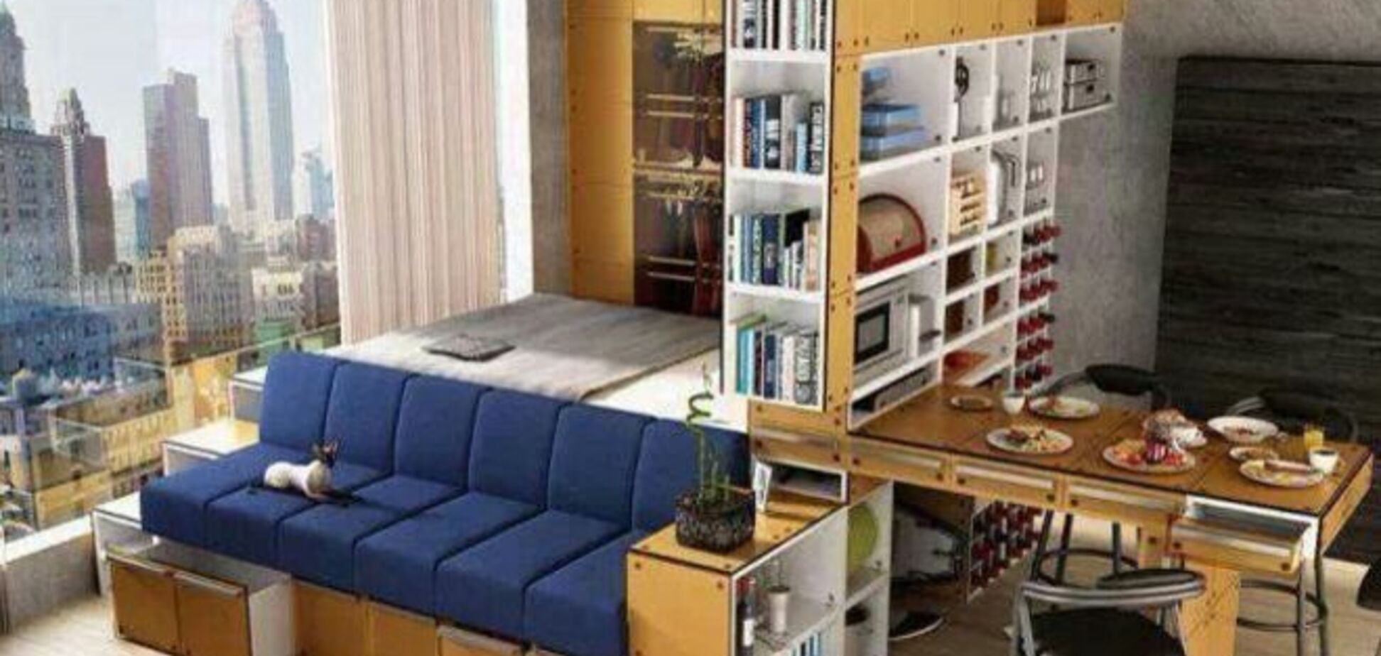 Как распределить вещи в маленькой квартире: 10 дизайнерских решений