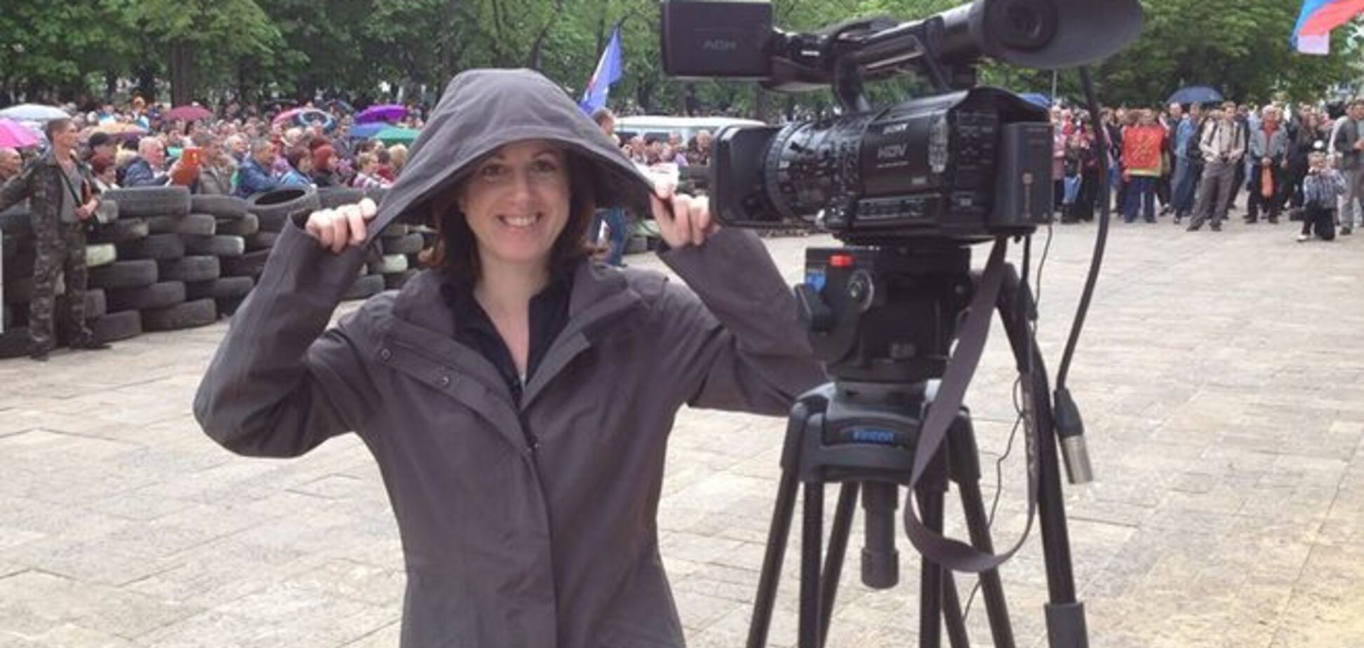 Британская журналистка просила террористов 'ЛНР' пострелять в украинцев на камеру