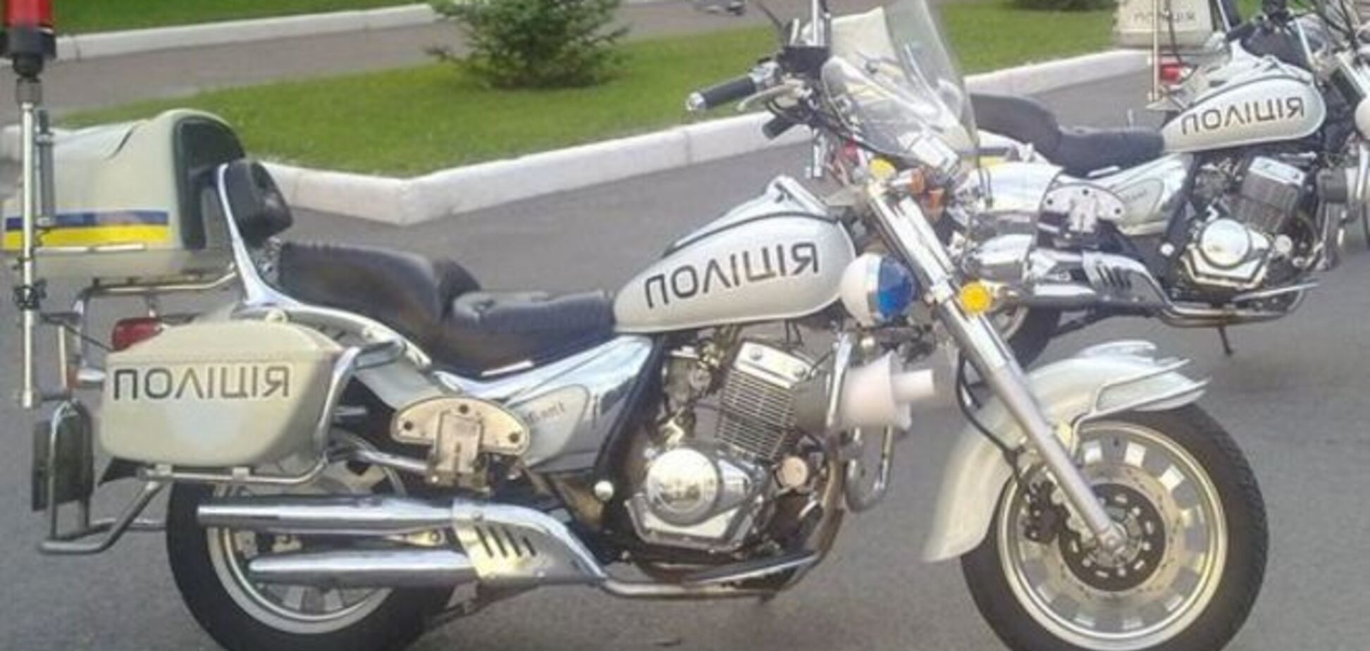 Київська поліція показала свої мотоцикли: фотофакт