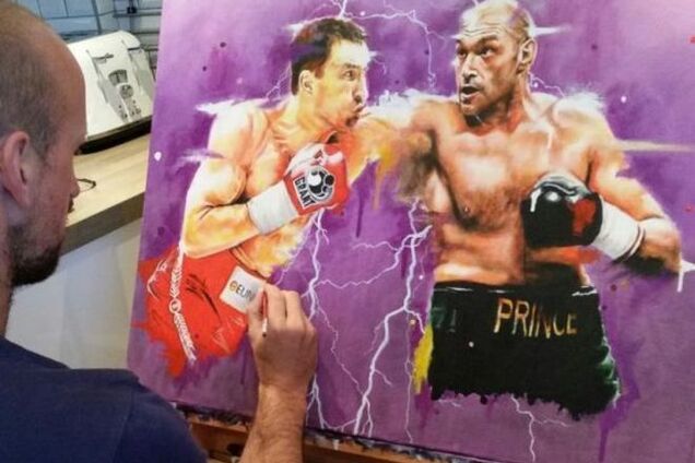 Предстоящий бой Кличко увековечили в картине