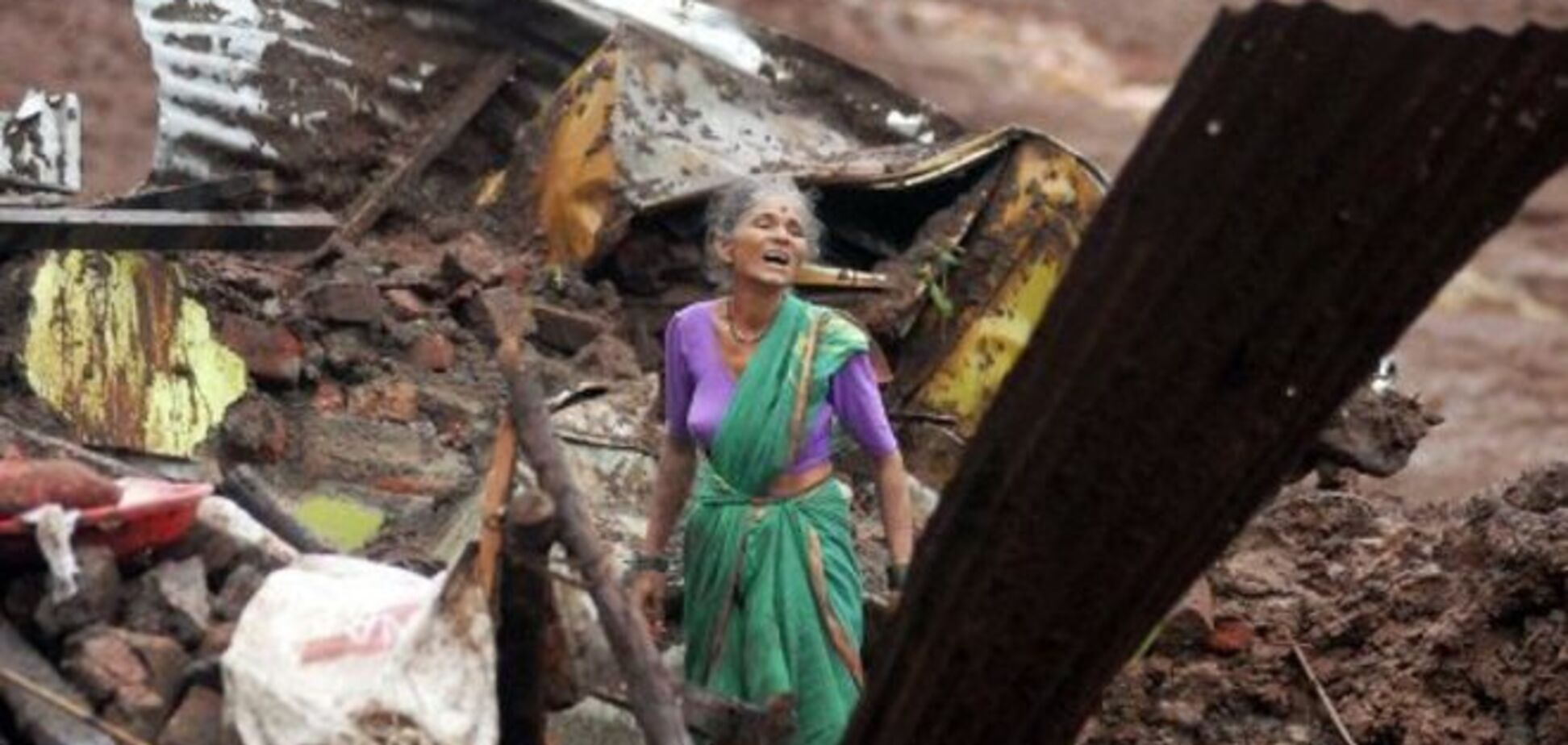 Оползень в Индии забрал десятки жизней