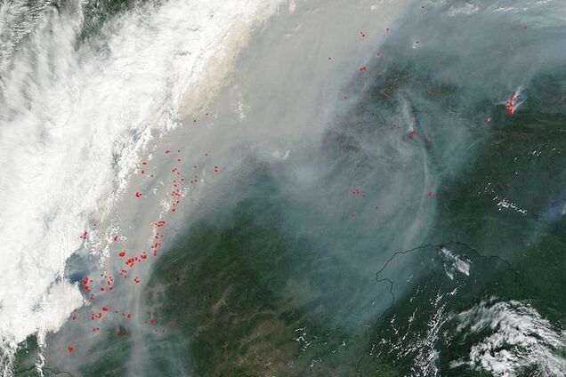 NASA опубликовало шокирующее фото лесного пожара в Сибири