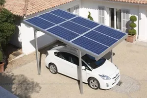 Зарядная станция для электромобилей на солнечных батареях