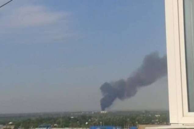 В Донецке опять вспыхнул химзавод