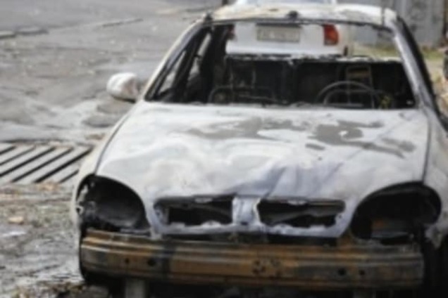 В Киеве сгорел автомобиль