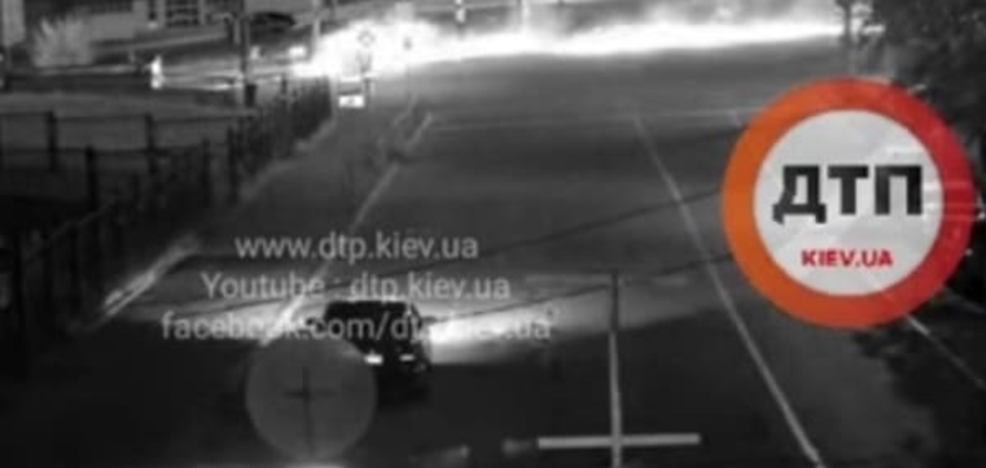 'Огненное' ДТП в Киеве: появилось видео с неуправляемым  BMW
