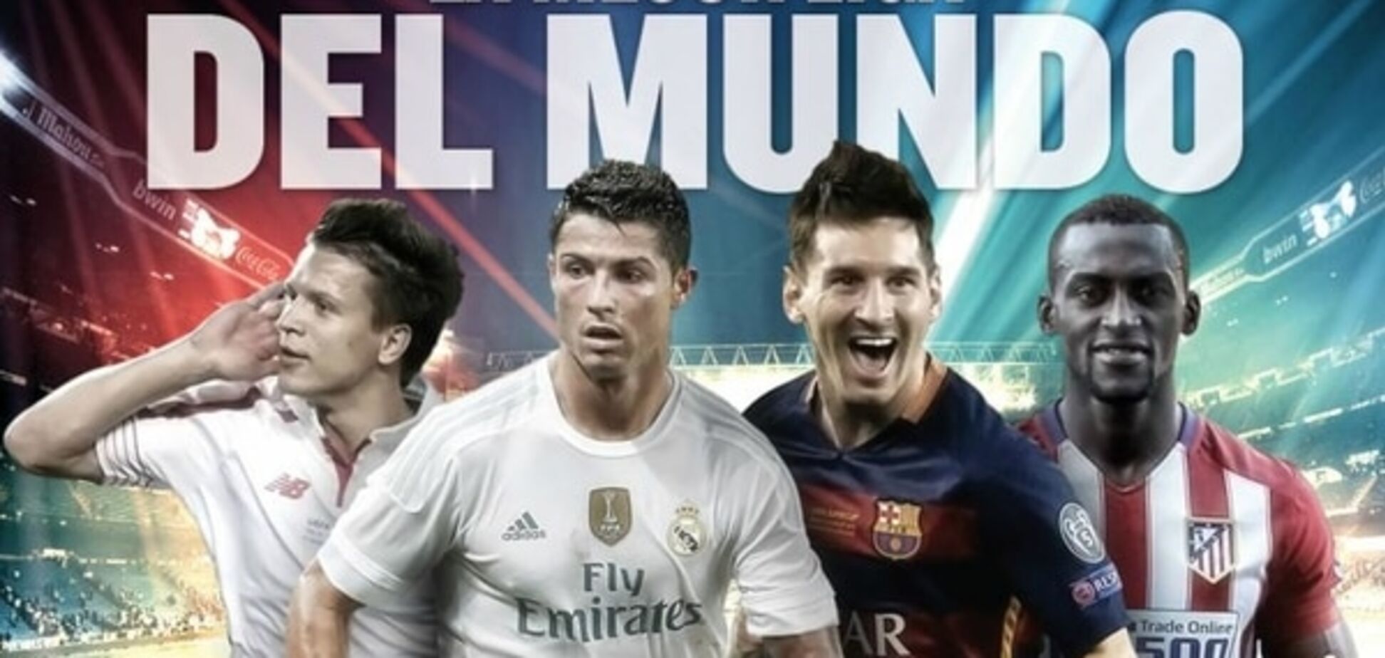 Коноплянка вместе с Роналду и Месси рекламирует чемпионат Испании