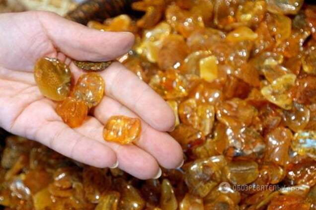 Из Украины пытались вывезти янтарь на полмиллиона гривен