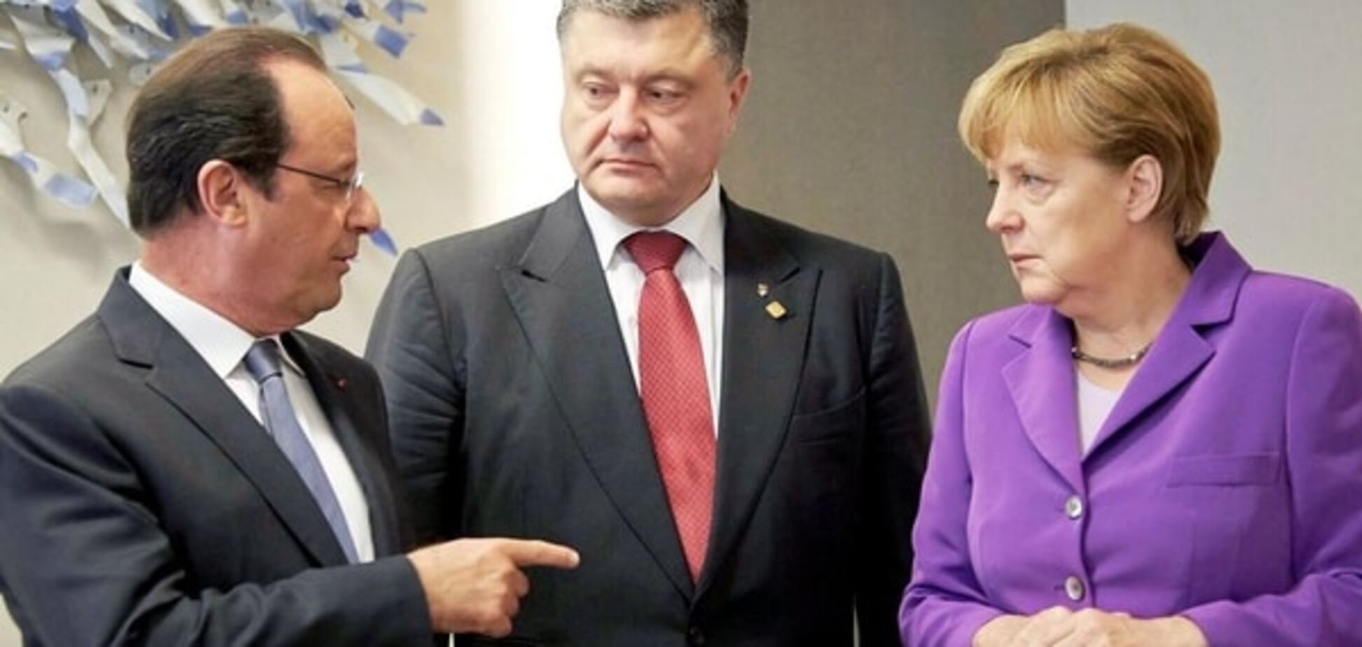 Порошенко в Берлине переговорит с Меркель и Олландом