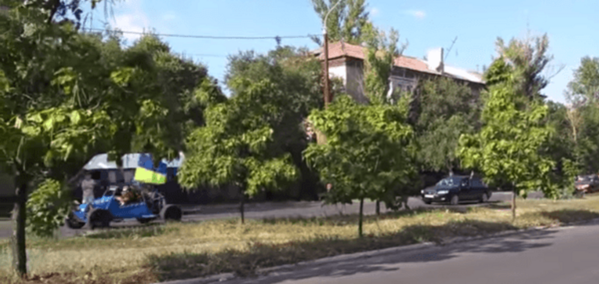 На Луганщине День Независимости отметили автопробегом: видеофакт