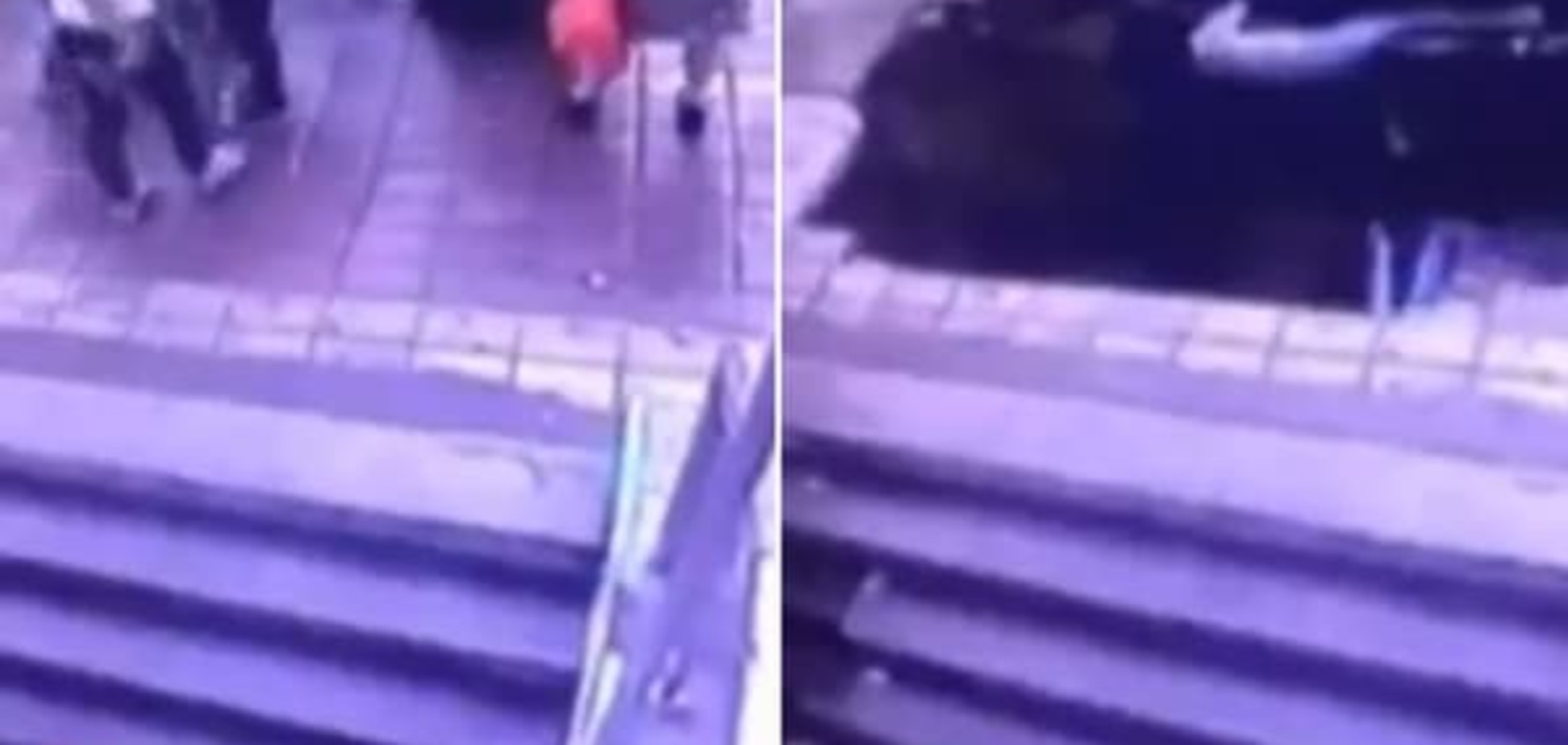 У Китаї провалля тротуару 'проковтнуло' чотирьох осіб: моторошний відеофакт
