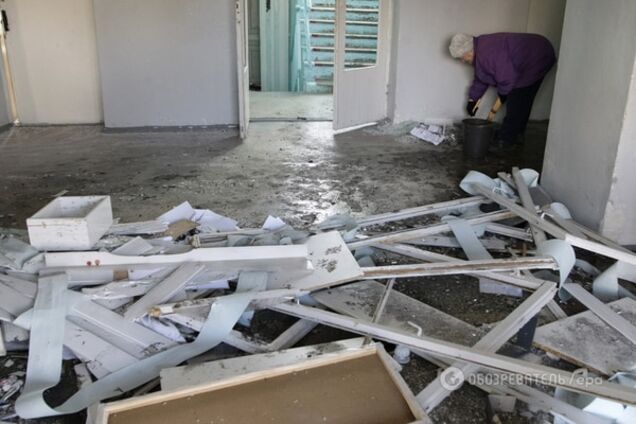 Важка артилерія зруйнувала лікарню в Мар'їнці