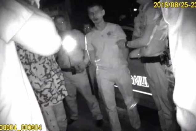 На патрульную службу напали 'участники АТО и настоящие защитники Отечества': видеофакт