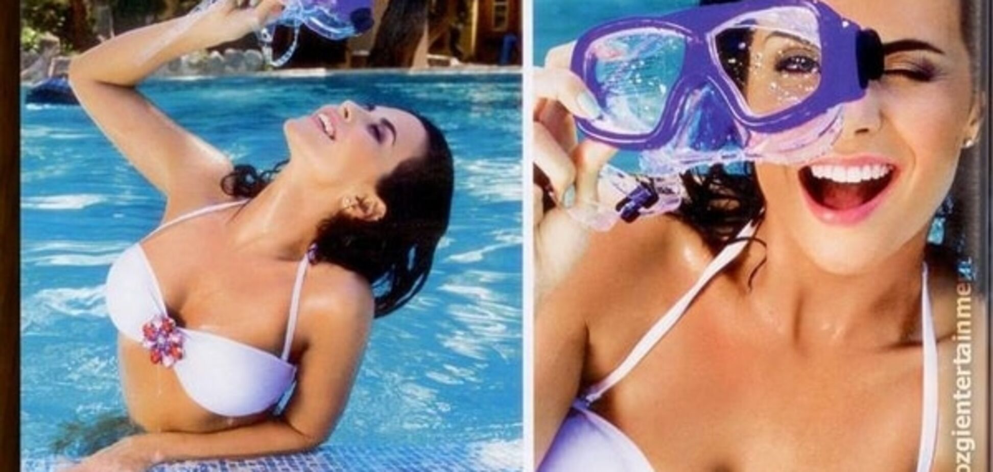 Настя Каменских в соблазнительном бикини снялась для российского глянца