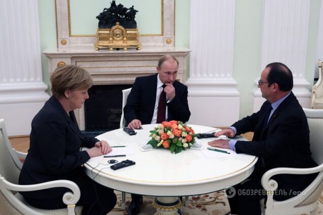 Меркель, Олланд и Путин провели переговоры по Украине