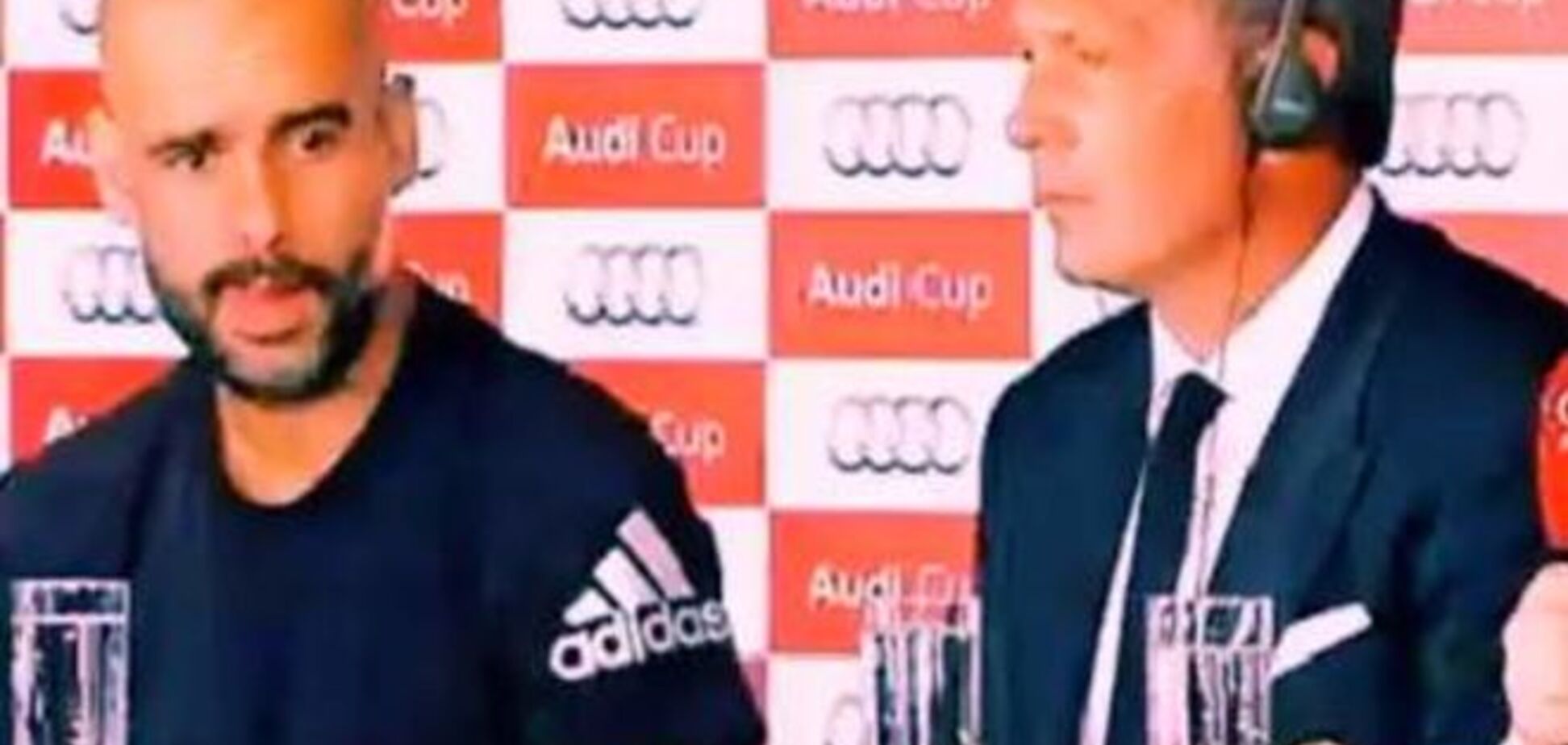 Тренер 'Баварии' отметился 'наркоманской' реакцией на пресс-конференцией