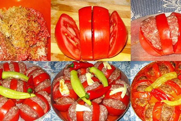 Унікальний рецепт запечених помідорів із фаршем по-арабськи