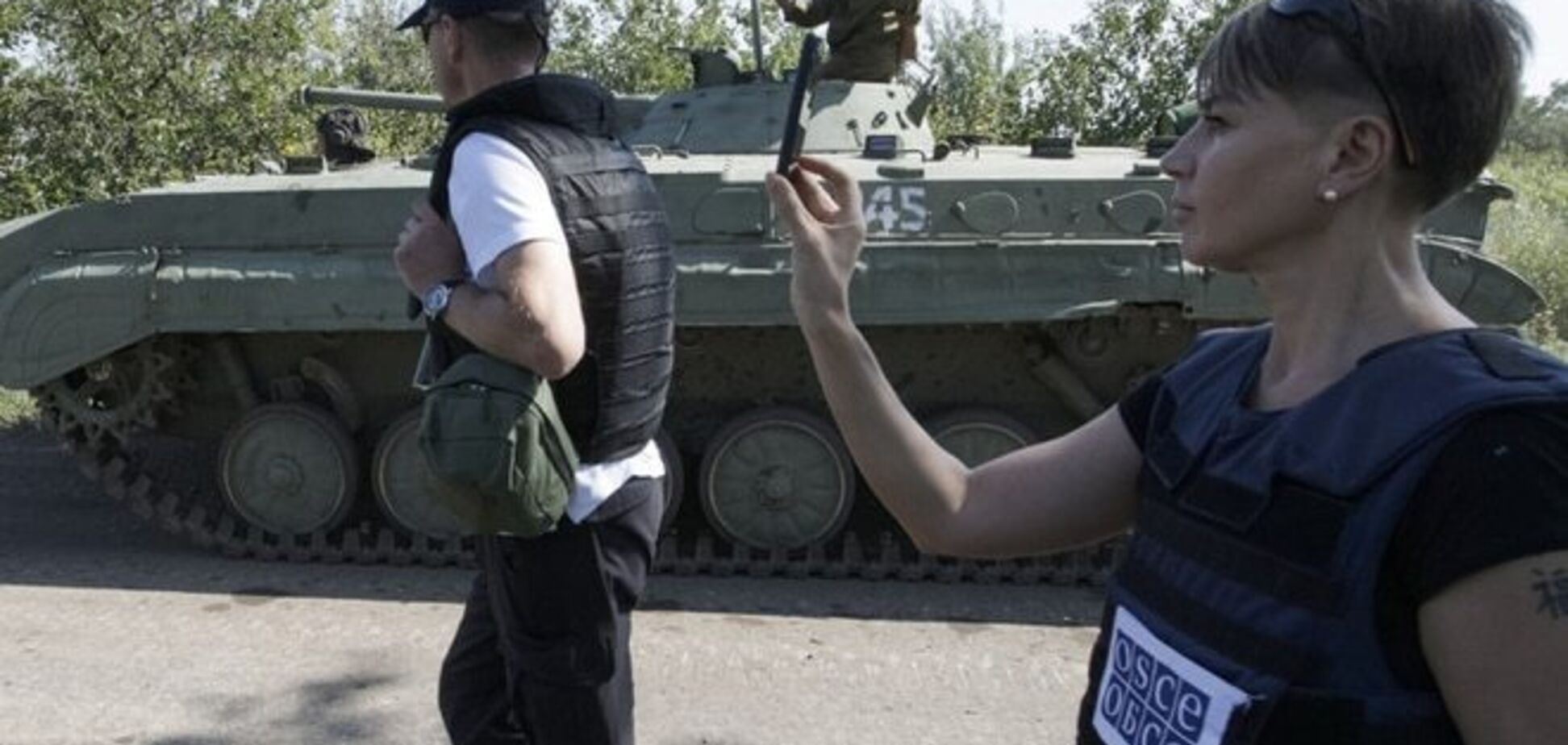 ОБСЕ заявляет, что видела и даже говорила с российскими военными на Донбассе