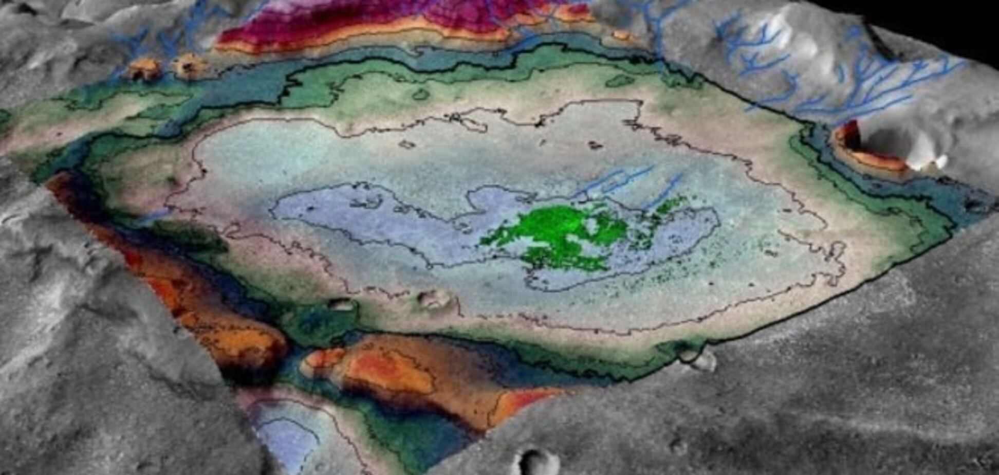 На Марсе нашли следы водного озера с возможной жизнью