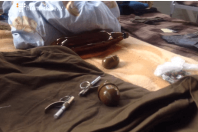 На базе батальона 'Сич' заметили боевые гранаты: видеофакт