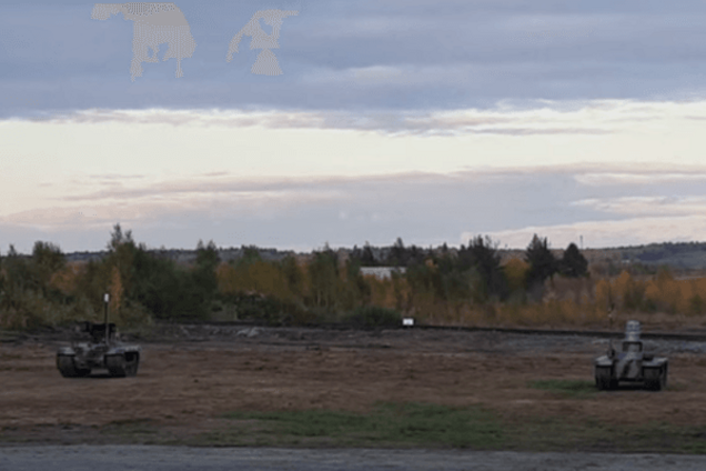 Россия похвасталась 'разборками' боевых роботов: видеофакт