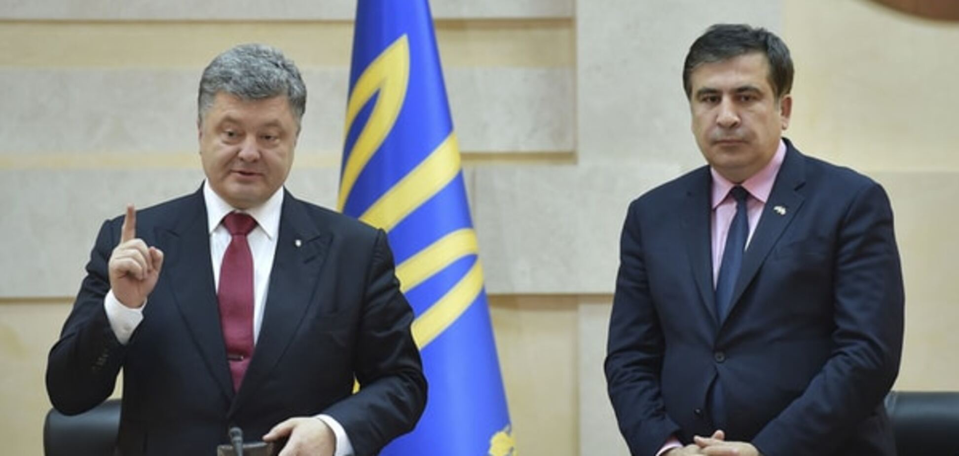 Порошенко заявив, що Саакашвілі стане чудовим прем'єром, але не в Україні
