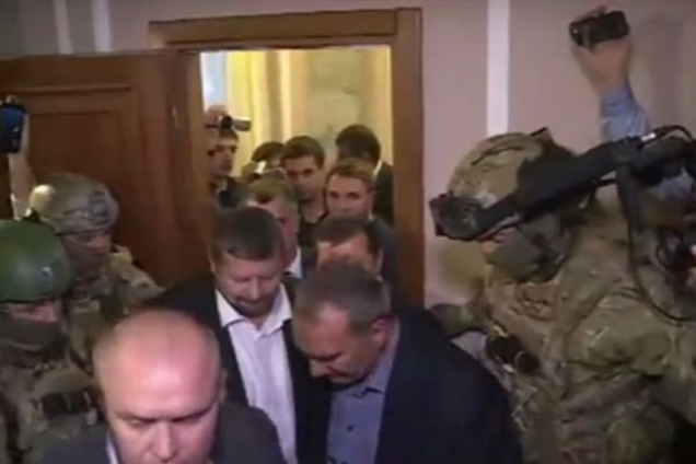 В сети показали видео задержания Мосийчука в Раде