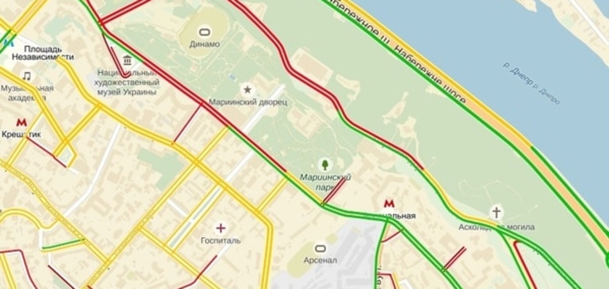 В Киеве ради проезда чиновников выключили светофоры