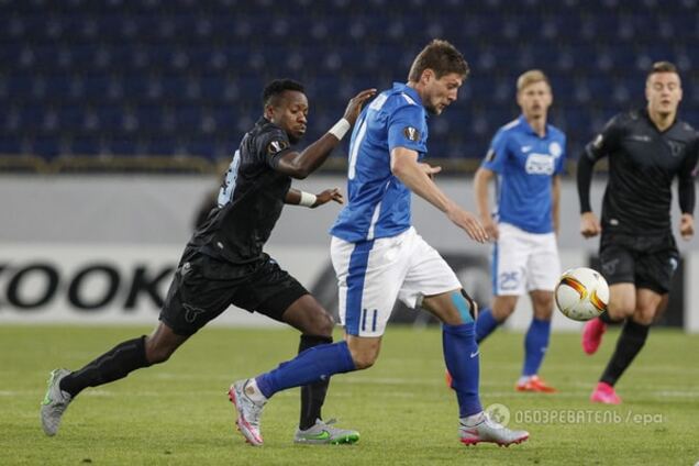 'Днепр' на последней секунде вырвал ничью с 'Лацио' в Лиге Европы