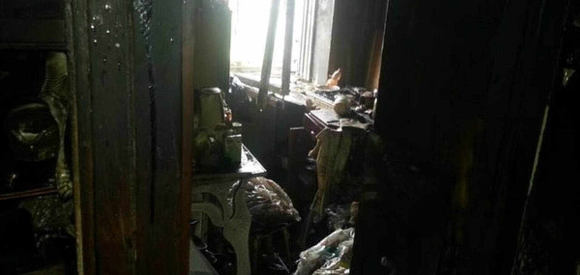 В киевской девятиэтажке сгорела квартира