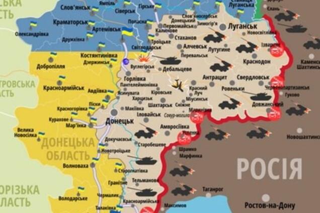 На Донбассе за сутки погибли двое военных: карта АТО