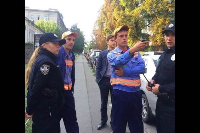 В Киеве полиция задержала агрессивного парковщика