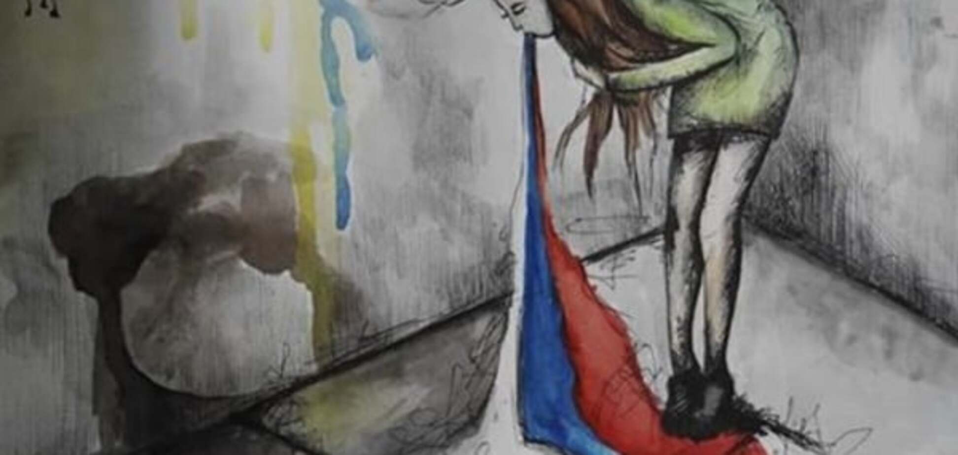 Тошнит от России: брутальную картину 15-летней девочки из Луганщины 'зарубили' на конкурсе. Фотофакт