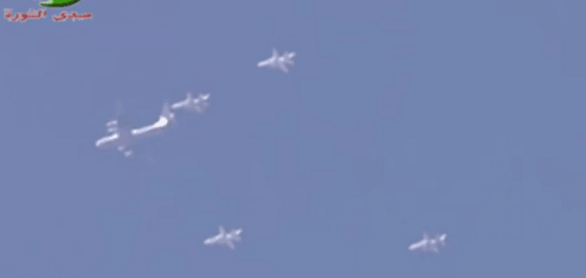 Бойовики зняли в небі над Сирією 5 військових літаків Росії: відеофакт